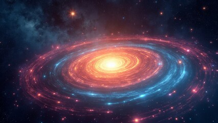 Galaxy Vortex Technology Art Chart