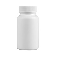 Blank White Plastic Medicine or Pill Bottle with a Screw Cap, Ideal for Pharmaceutical and...