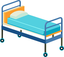 bed in a hospital