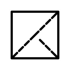 origami line icon