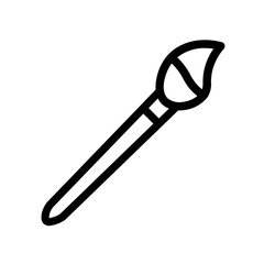 paint brush line icon