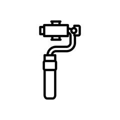 gimbal icon vector, line style icon