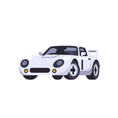 Fototapeta premium White-Sports-Car-Illustration-Vector-Icon