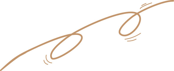 Line spiral cute style