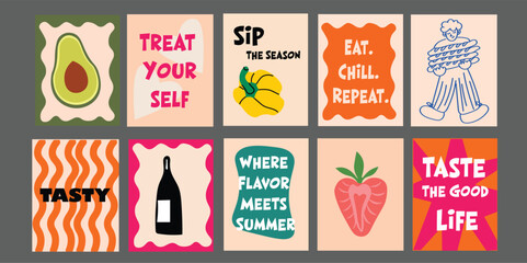 Healthy Summer Restaurant Banner with Vegetables and Fruits. Ideal for seasonal menus, healthy eating ads, and tropical food campaigns. Clean, colorful layout with sunny, natural vibes.
