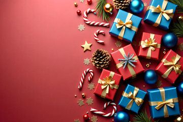 Merry Christmas and a happy New Year background