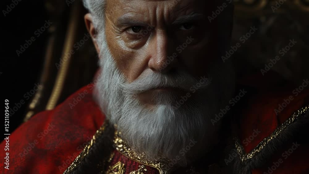 Poster close-up portrait of a person with a beard