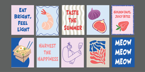 Eye-catching summer food banner with a tropical twist. Perfect for juice bars, restaurants, and fresh food brands. Includes pineapple slices, broccoli, avocado, and tomatoes with bright typography 