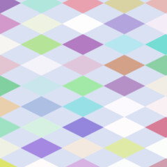 Colorful Diamond Pattern: A Geometric Tapestry of Pastel Hues and Rhythmic Repetition in Abstract Design