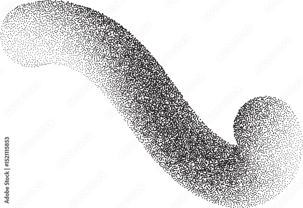 Poster abstract 3d gradient shape. wavy line with noisy fluid texture. fluid swirl grainy graphic with sand