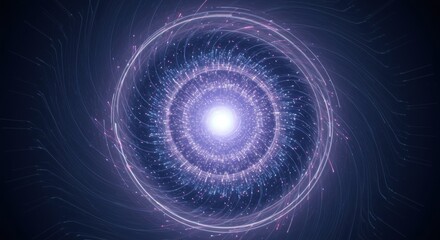 Abstract swirling light patterns forming a luminous vortex with dynamic energy flow in space