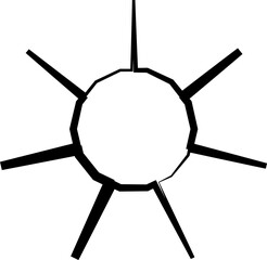 Stars icon collection. Geometric shape