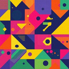 Abstract technology background. . Oil paint illustration.