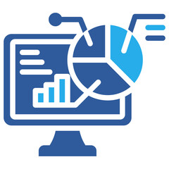 Data Chart Blueprint Icon
