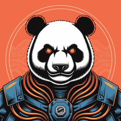 Cyber Panda Warrior