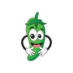  Green Chili  Cartoon Character