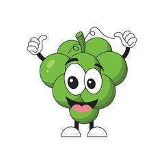  Grape Cartoon Character