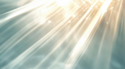 Light rays streaming through clouds divine sunbeams ethereal. Heavenly atmosphere spiritual illumination peaceful background. Wellness meditation concept