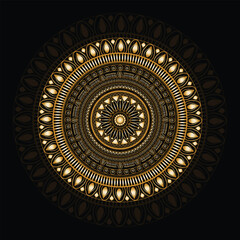 golden mandala design