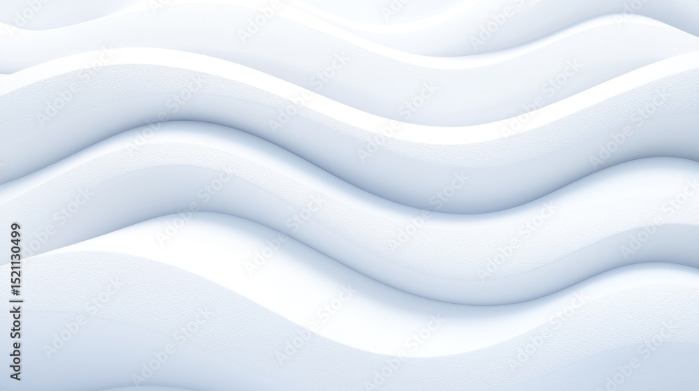 Leinwandbilder abstract white undulating surfaces creating a minimalist pattern