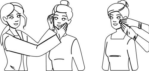 care dermatologist skincare vector