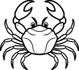 Crab line art design
