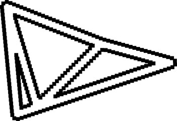 Triangle pixel geometric 8 bits