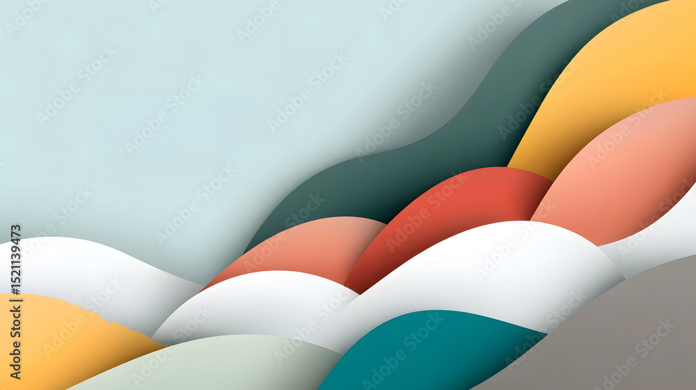 Poster colorful abstract design with text 'world graphics day'