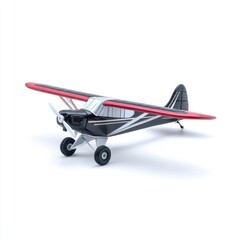 Model airplane isolated on clean white background