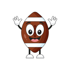  Rugby Ball Cartoon Character