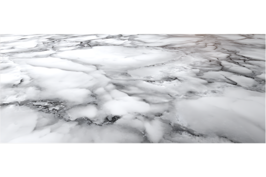 Close up of white marble texture with gray veins.