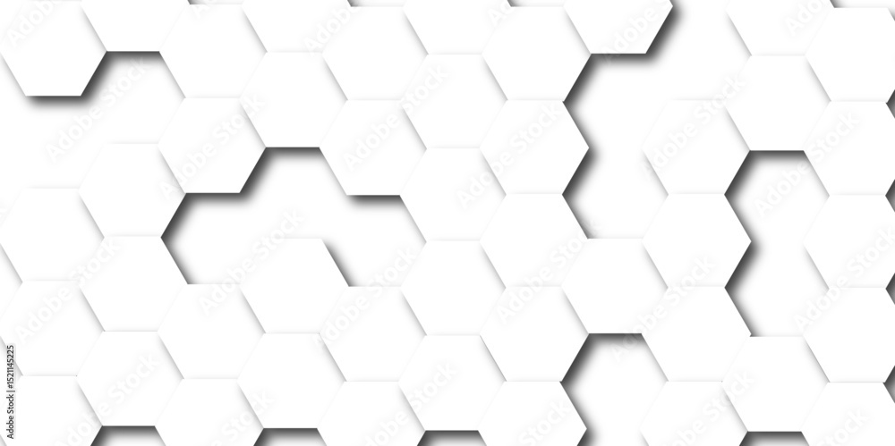 Aufkleber luxury hexagonal abstract black metal background with golden light lines. dark 3d geometric texture 