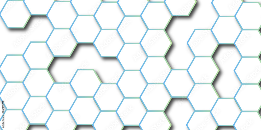 Poster luxury hexagonal abstract black metal background with golden light lines. dark 3d geometric texture 