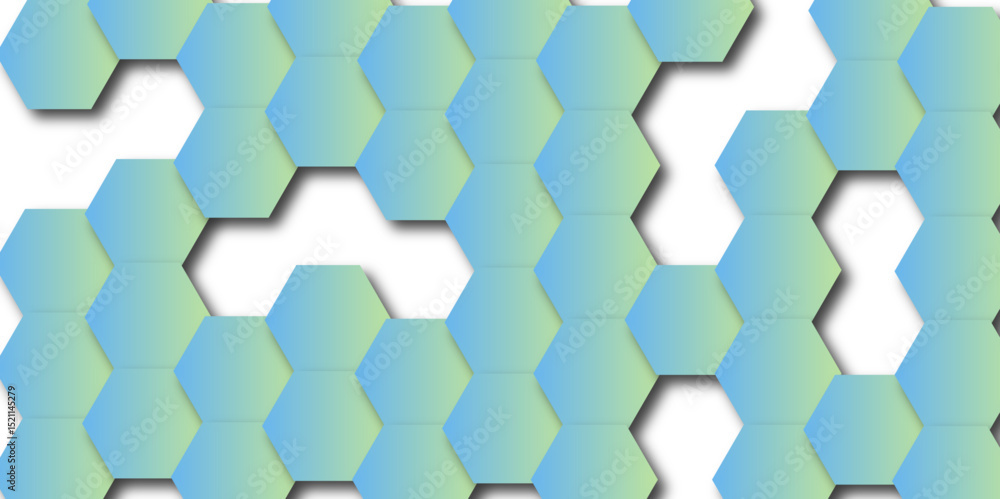 Poster luxury hexagonal abstract black metal background with golden light lines. dark 3d geometric texture 