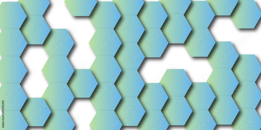 Poster luxury hexagonal abstract black metal background with golden light lines. dark 3d geometric texture 