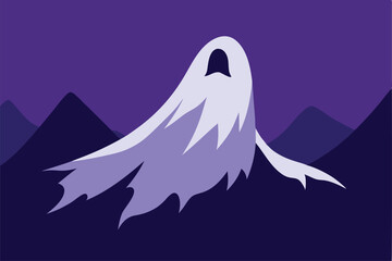 vector illustration of a silhouette of a wolf