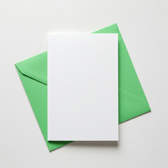 Blank Greeting Card Mockup: Perfect for Your Design Presentation isolated on transparent background
