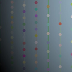 A Pattern of Vertical Lines Adorned with Colorful Dots  Creating a Visual Rhythm