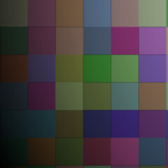 A Vibrant Grid of Colorful Squares with a Gradient  Forming an Abstract Design.