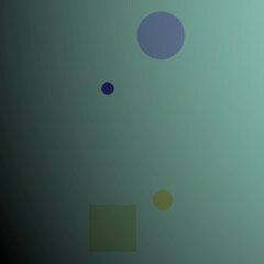 An Abstract Composition of Geometric Shapes in a Pastel Color Palette