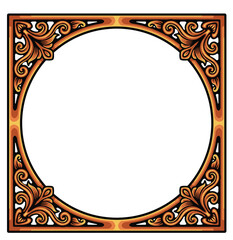 Vintage square ornament classic with decorative frames and borders with premium quality vector illustration