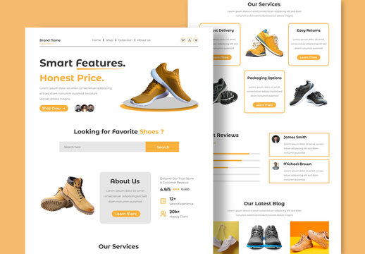 Ecommerce Landing Page Design