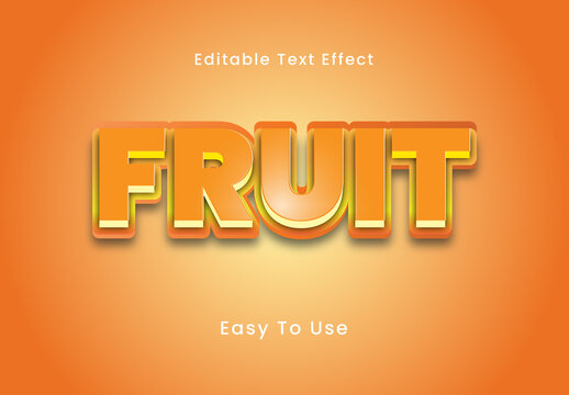 Fruit Text Effect