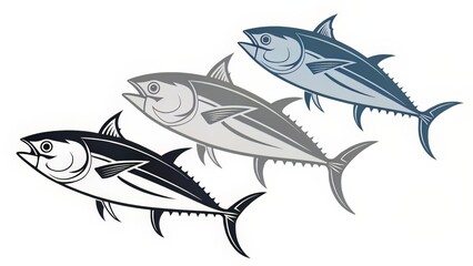 Simple Hand-Drawn Long Fish Illustration with Jagged Fins and No Shading for Biology Use