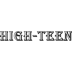 HIGH-TEEN Retro Typography Coloring Page

