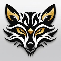 Fototapeta premium Bold fox head graphic