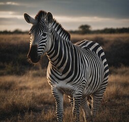 Naklejka premium zebra in the wild