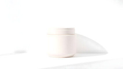 Skin cream container mockup design