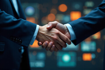 Two individuals shaking hands, a symbol of mutual understanding and cooperation