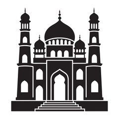 palace vactor ilhoutte in white backraund